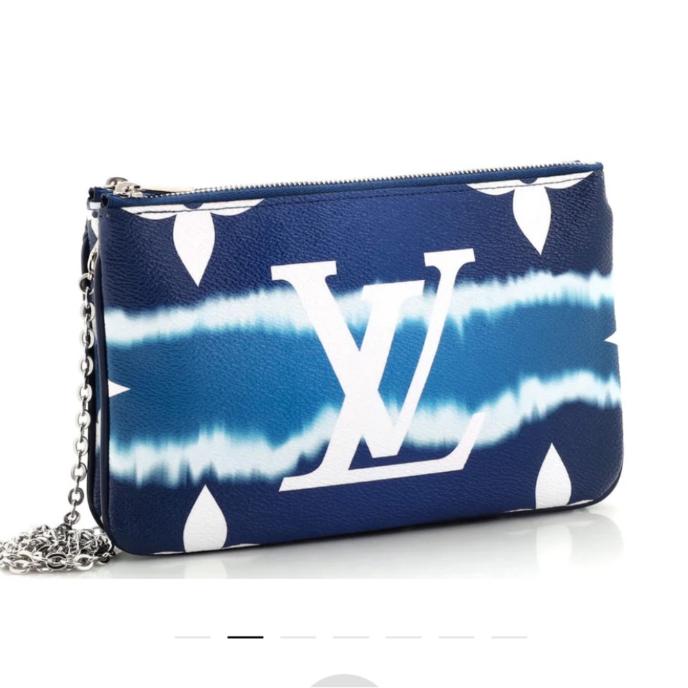 LOUIS VUITTON Monogram  Escale Double Zip Pochette